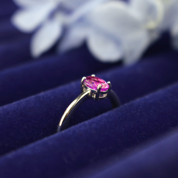 Natural Stone Sterling Silver Ring Spiritual Protection Healing Meditation Crystal Gift for Mom
