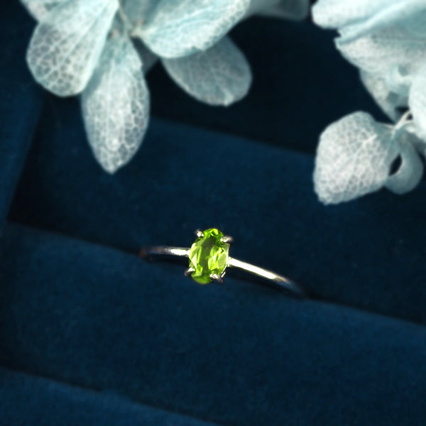 Natural Stone Sterling Silver Ring Spiritual Protection Healing Meditation Crystal Gift for Mom