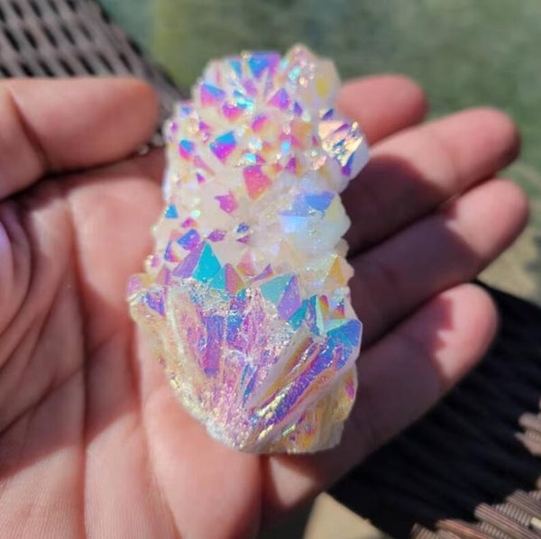 Angel Aura Quartz Cluster Healing Crystals and Stones