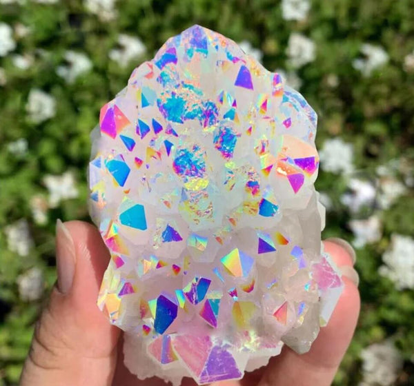 Angel Aura Quartz Cluster Healing Crystals and Stones