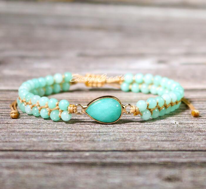 Natural Amazonite Stone Bracelet
