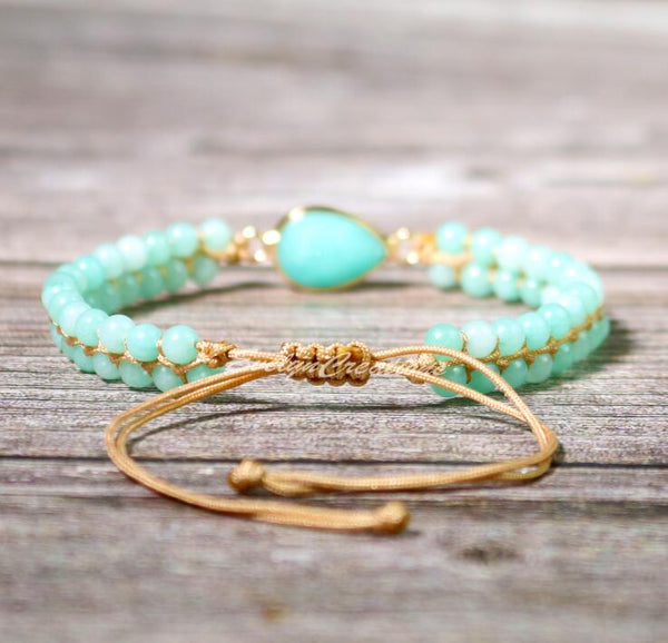 Natural Amazonite Stone Bracelet