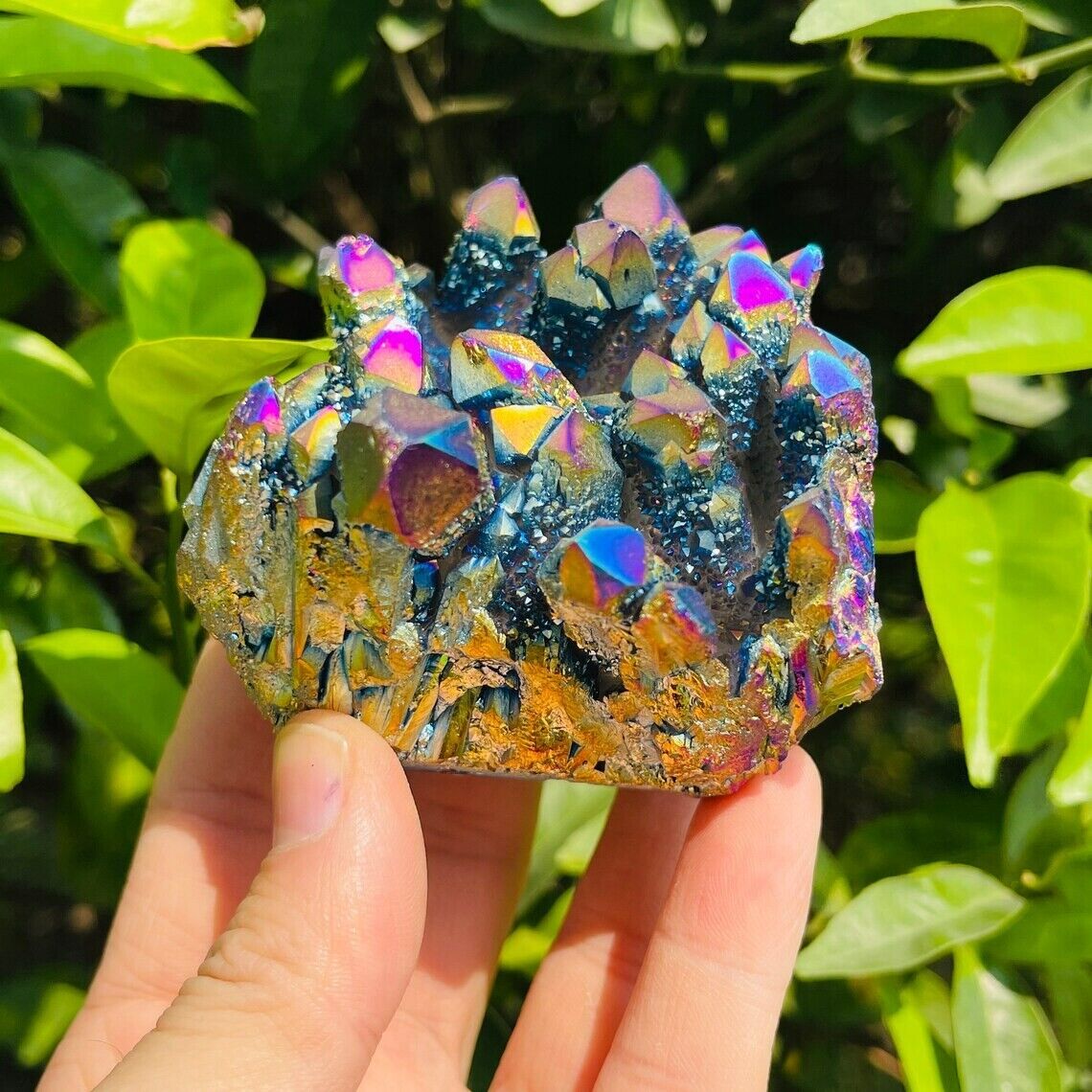 Titanium Rainbow Aura Crystal Quartz