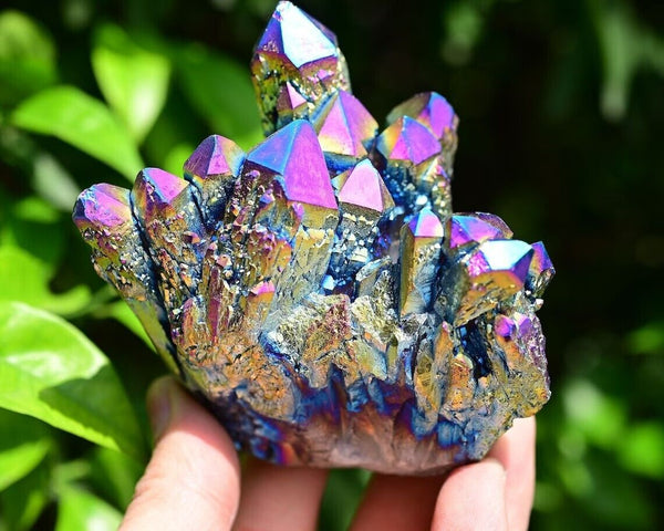 Titanium Rainbow Aura Crystal Quartz
