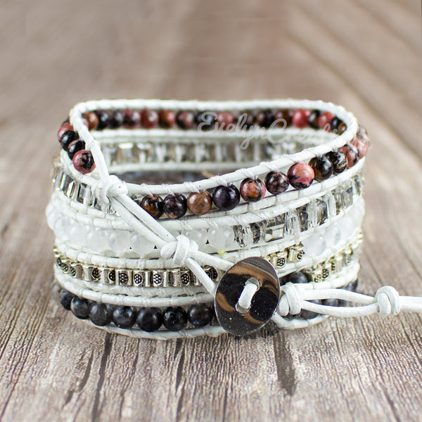 Natural Stone Healing Crystal Druzy Agate Bracelet