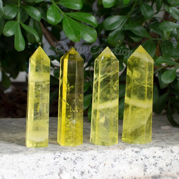 Natural Citrine Quartz Points Wand Tower