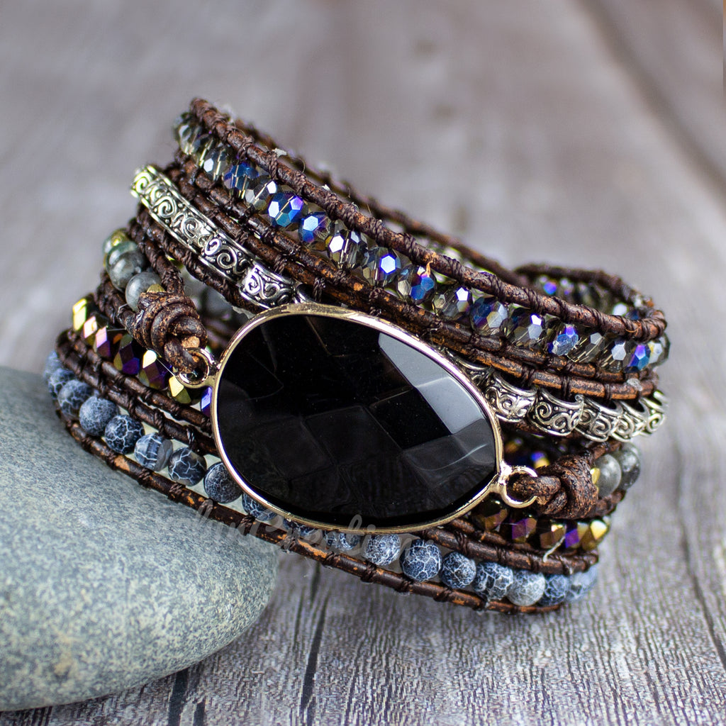 Amazon.com: 8mm Black Onyx Bracelet, AA Grade, Wrist Mala Beads, Yogi Gift,  Gemstone Bracelet, Reiki Bracelet, Healing Bracelet, Womens Yoga Bracelet :  Handmade Products