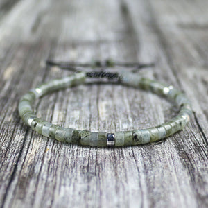 Natural Labradorite Gemstone Dainty Bracelet