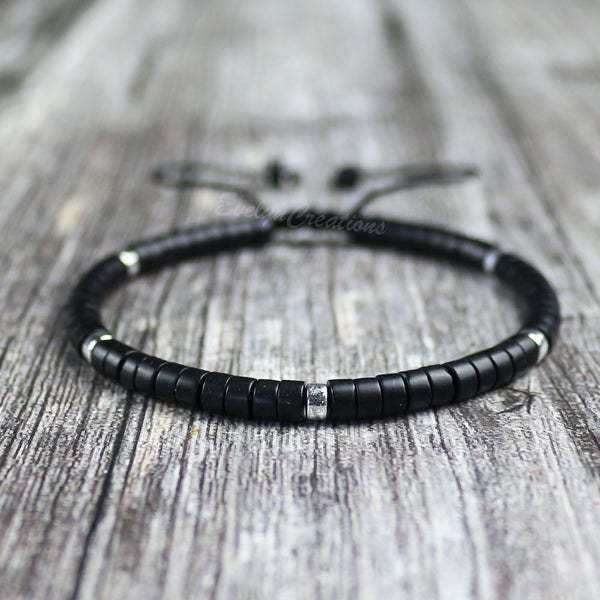 Black Onyx Natural Gemstone Dainty Bracelet