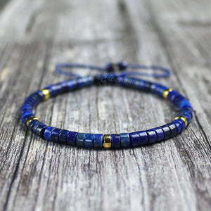 Lapis Lazuli Natural Gemstone Dainty Bracelet