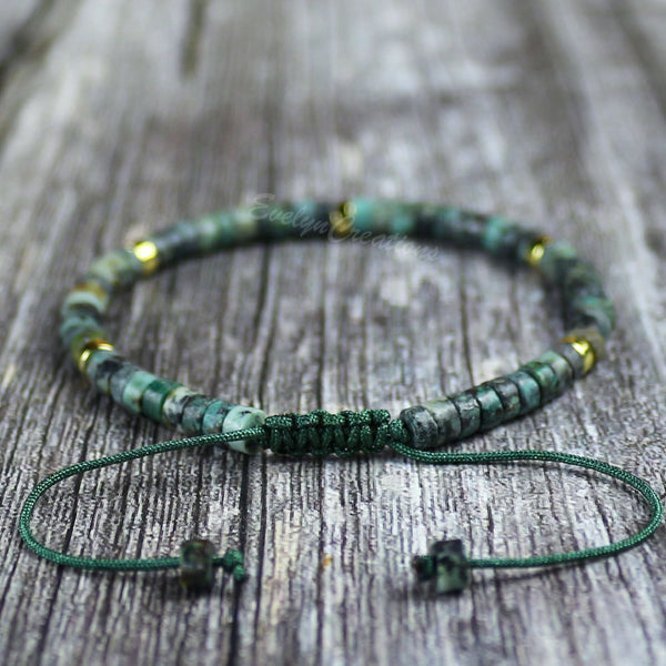 African Turquoise Dainty Bracelet