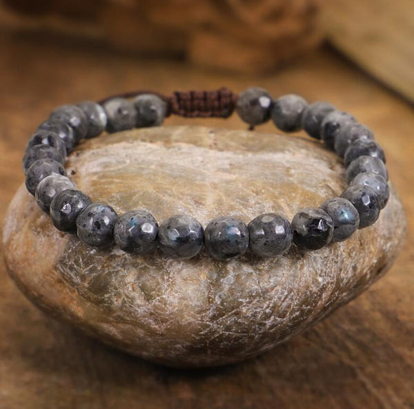 Black Moonstone Strength Bracelet