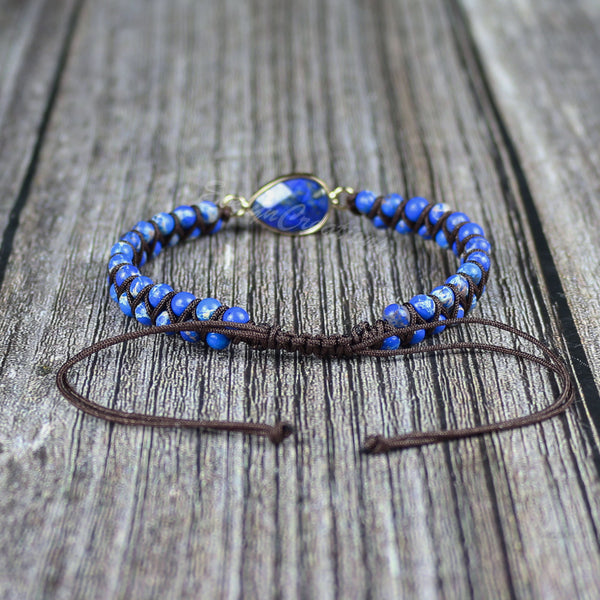 Natural Lapis Lazuli Stone Healing Bracelet