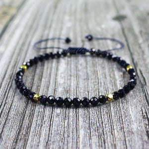 Blue Goldstone Dainty Bracelet
