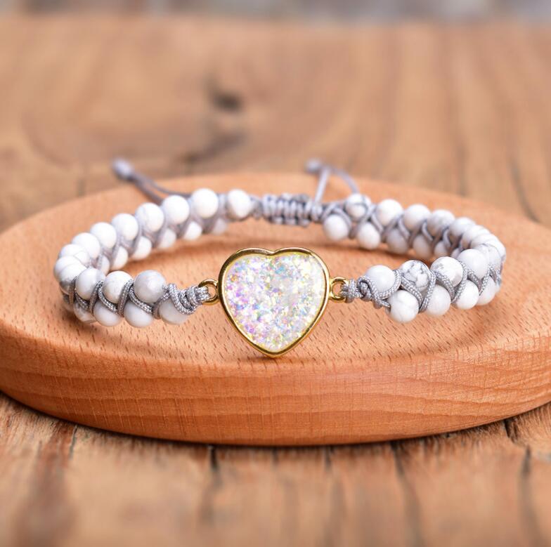 Healing Natural Howlite Opal Bracelet