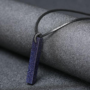 Healing Crystal Blue Goldstone Necklace