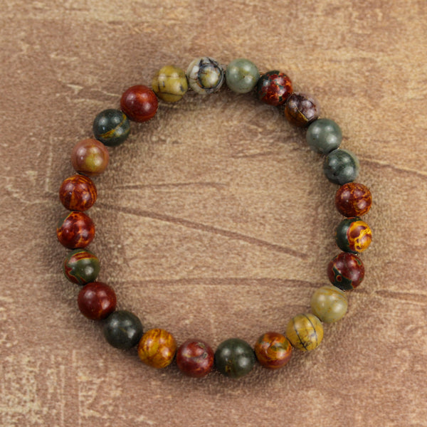 Picasso Jasper Stone Beads Healing Bracelet