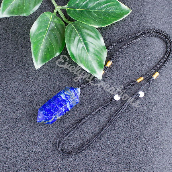 Natural Stone Lapis Lazuli Pendant Necklace