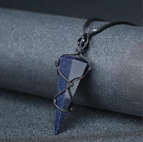 Blue Goldstone Necklace