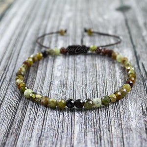 Natural Grossular Garnet Dainty Bracelet