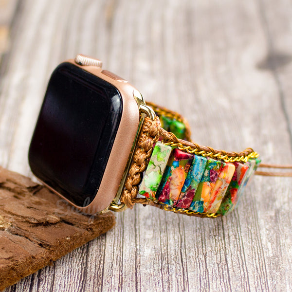 Natural Stone Chakra Watch Strap for Apple