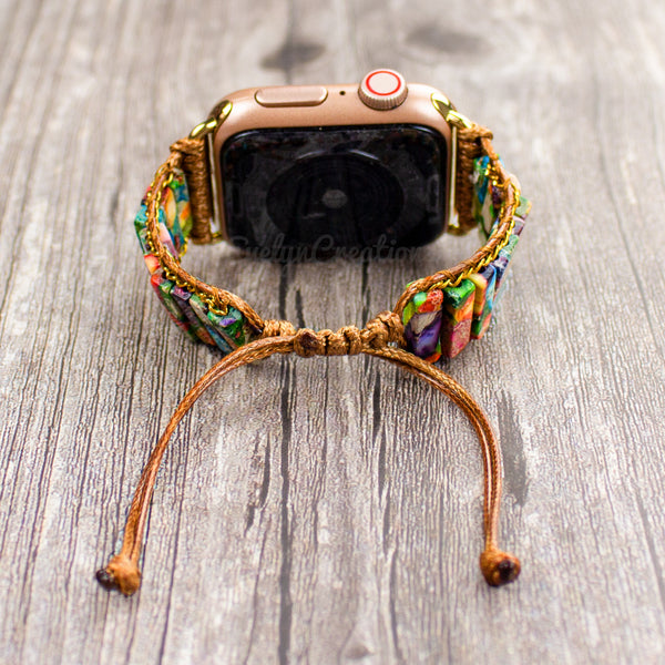 Natural Stone Chakra Watch Strap for Apple