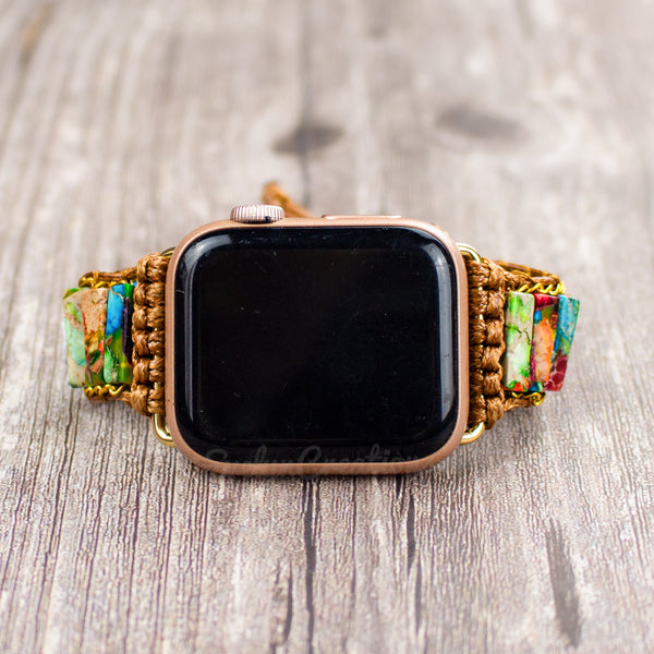 Natural Stone Chakra Watch Strap for Apple