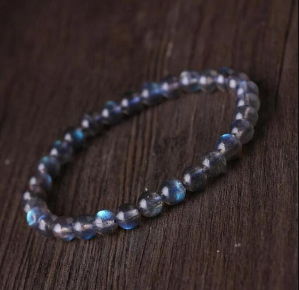 Natural Labradorite Gemstone Healing Strength Bracelet