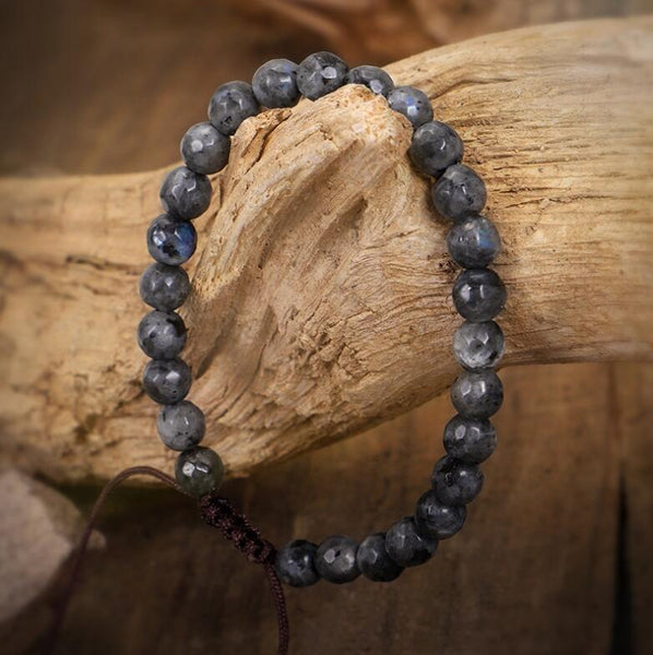 Black Moonstone Strength Bracelet