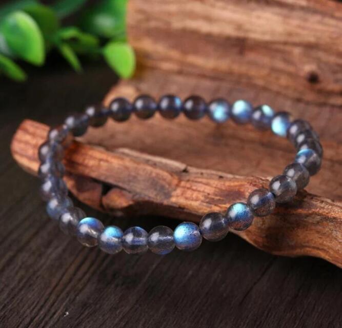 Natural Labradorite Gemstone Healing Strength Bracelet
