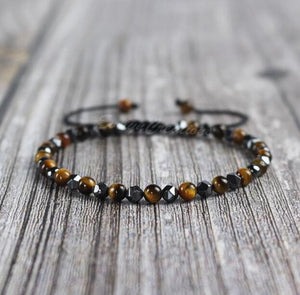 Natural Tiger's Eye Stone Dainty Bracelet