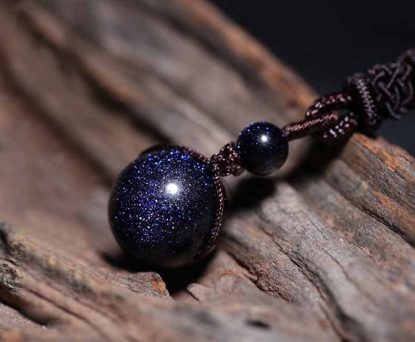 Blue Goldstone Necklace