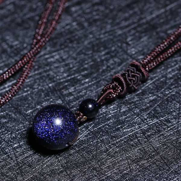 Blue Goldstone Necklace