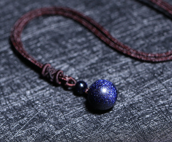 Blue Goldstone Necklace