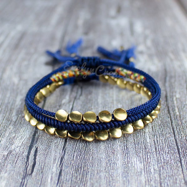 3PCS Tibetan Copper Bracelet Wealth and Prosperity Abundance Money Bracelet