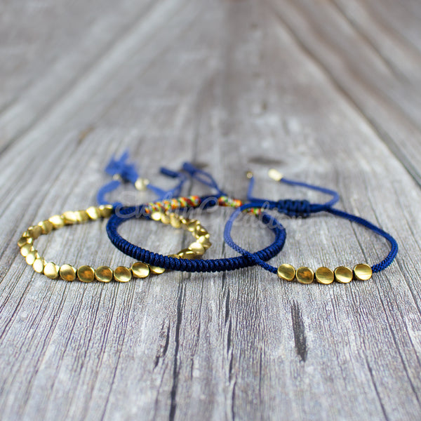3PCS Tibetan Copper Bracelet Wealth and Prosperity Abundance Money Bracelet