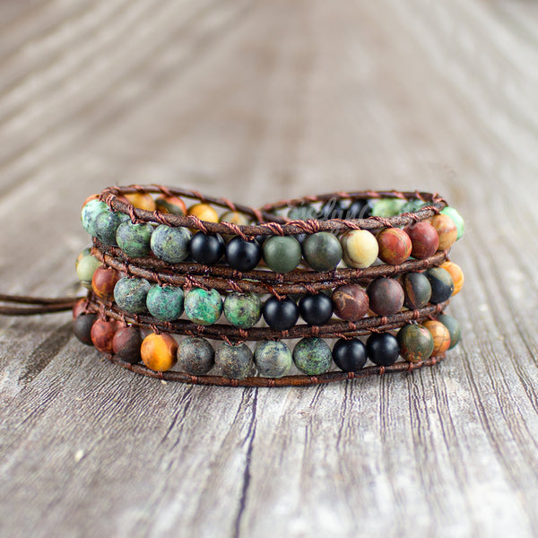 Natural African Turquoise Stone Bracelet