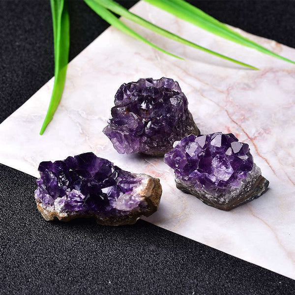 Raw Amethyst Geode Crystal Cluster Healing Reiki