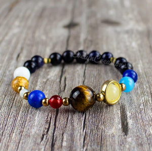 Solar System Bracelet The Eight Planets Guardian Universe Galaxy Gift