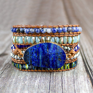 Natural Lapis Lazuli Stone Bracelet