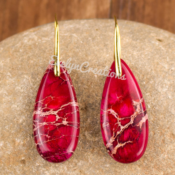 Red Sea Sediment Teardrop Earrings