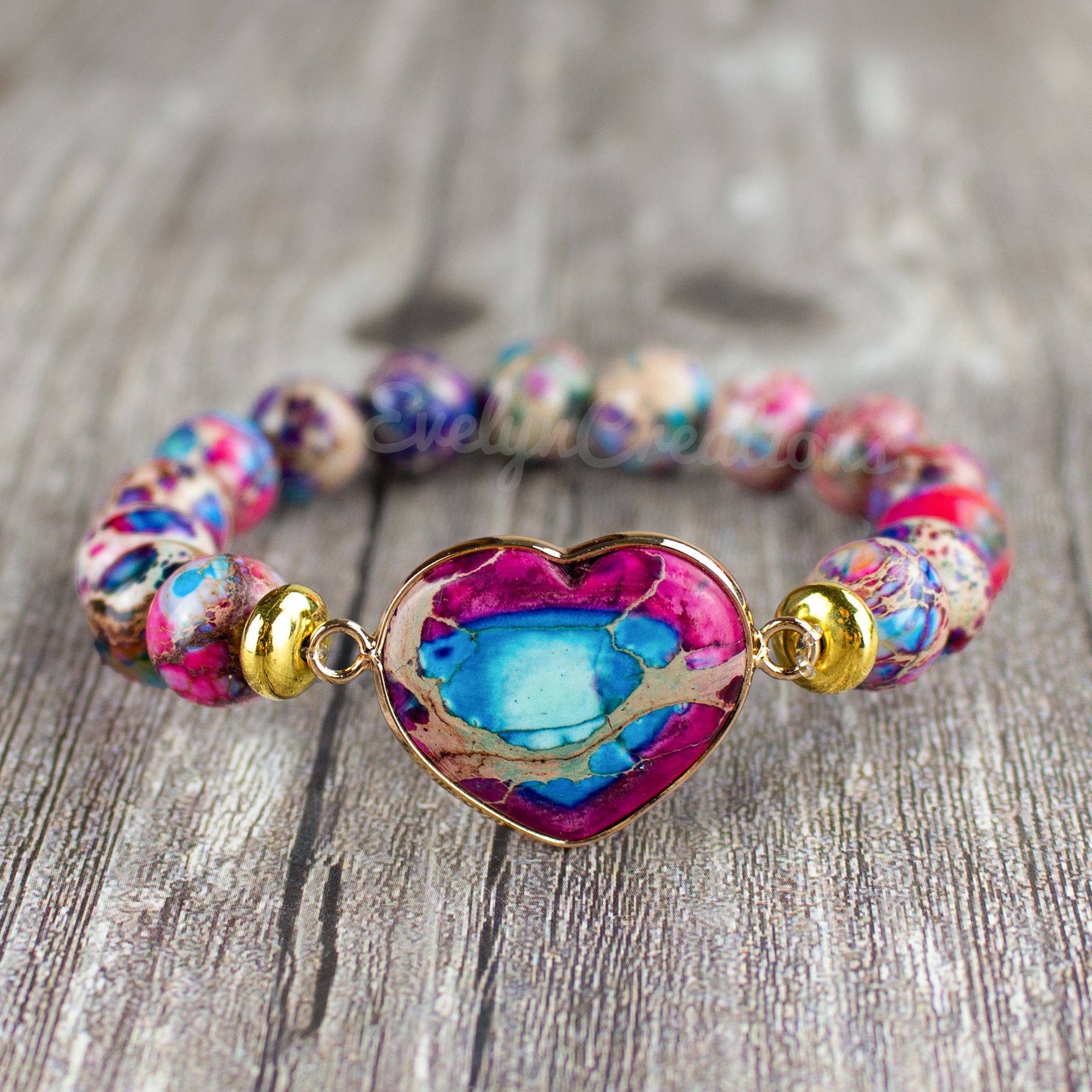 Galaxy Sea Sediment Stone Healing Bracelet