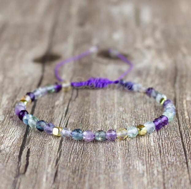 Fluorite Dainty Bracelet