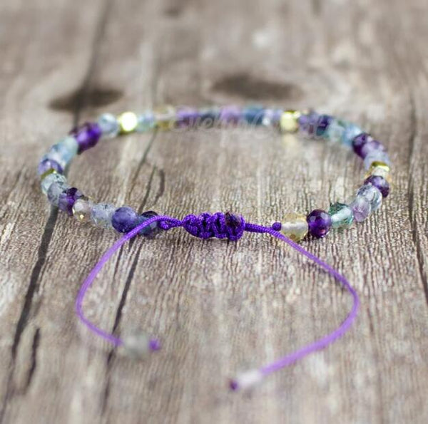 Fluorite Dainty Bracelet