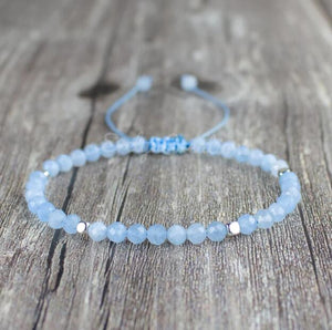 Aquamarine Dainty Healing Bracelet