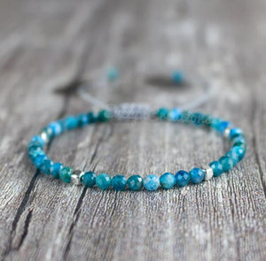 Natural Apatite Stone Dainty Healing Bracelet