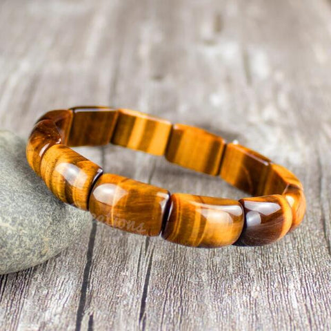 Natural Tiger Eye Gemstone Bracelet