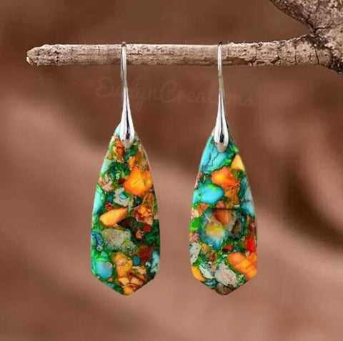 Bohemian Geometry Colorful Earrings