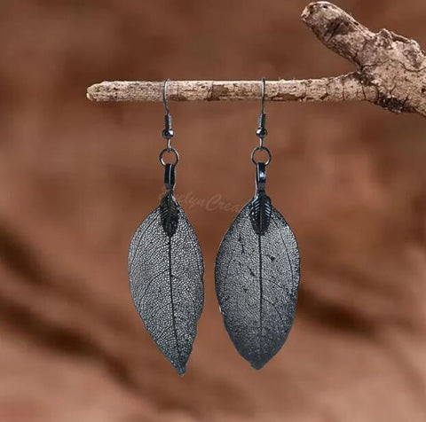 Delicate and Elegant Leaf Hook Earrings