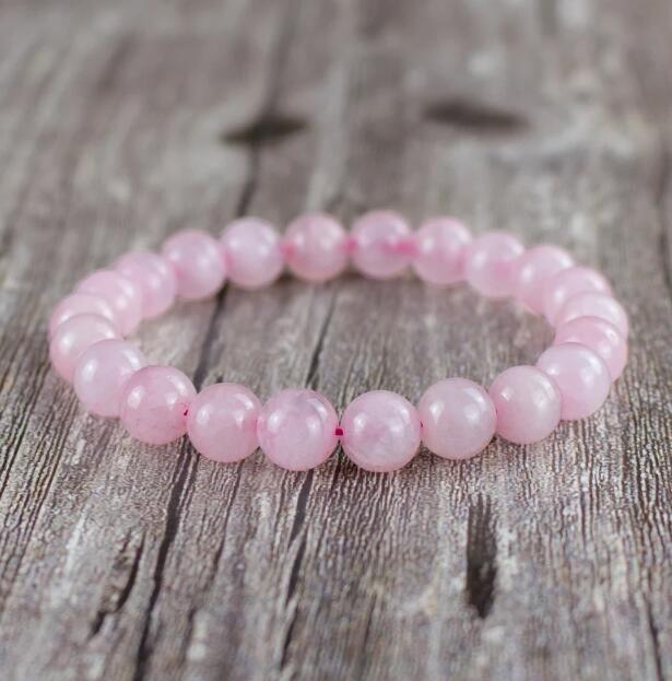 Natural Rose Quartz Stone Bracelet